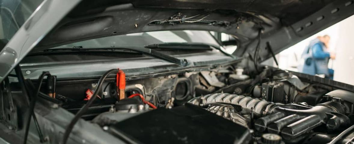 Vehicle being inspected