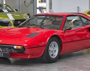 Ferrari Auction salvage cat n vehicle on display