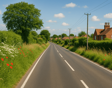 Summer Roads AI Image