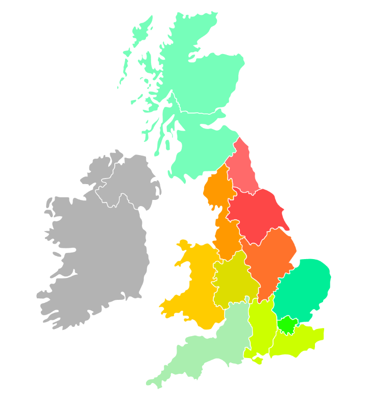 region map of licence points