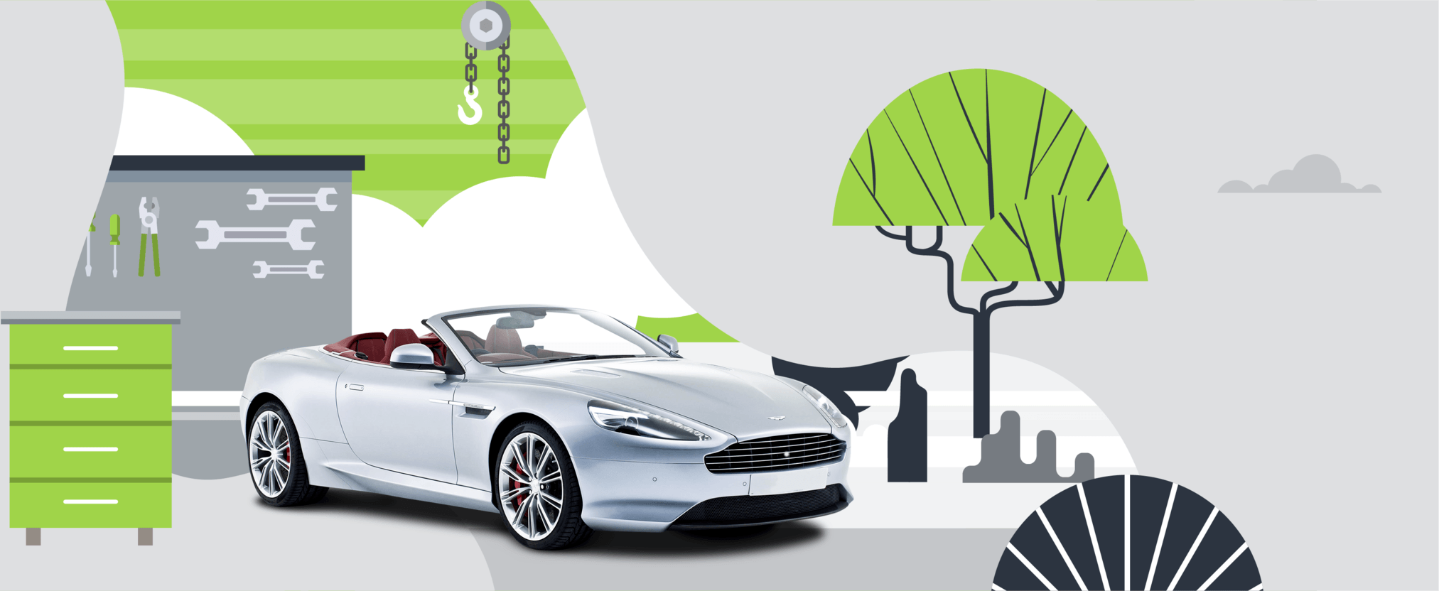 Aston Martin with an extended cary warranty