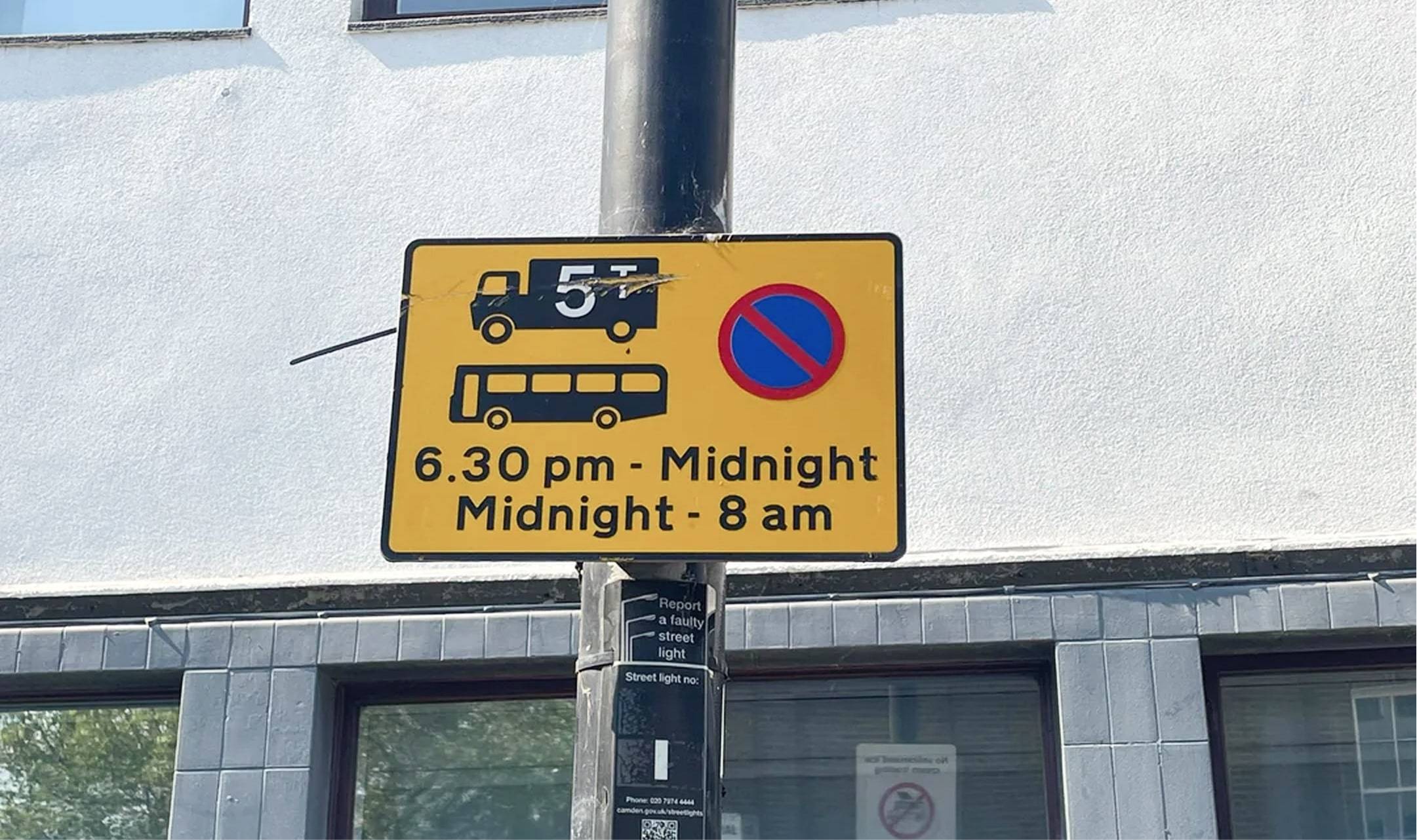 Parking restrictions for certain vehicle types