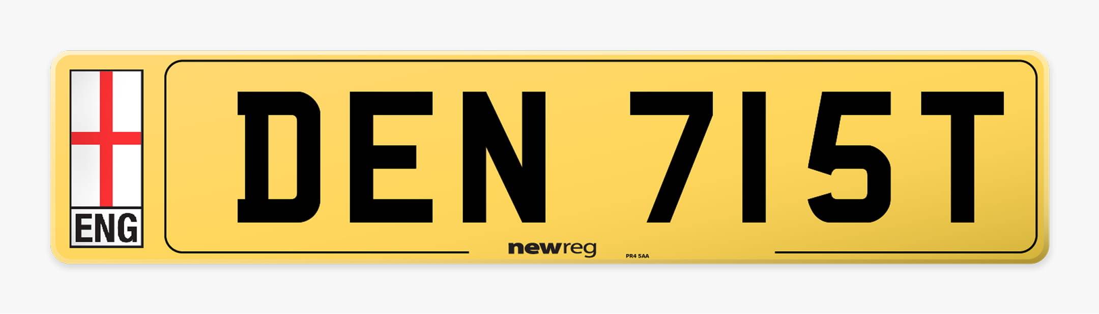 DEN 715T number plate